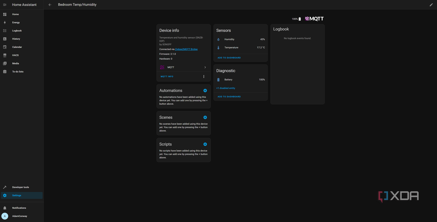 MQTT Home Assistant integration