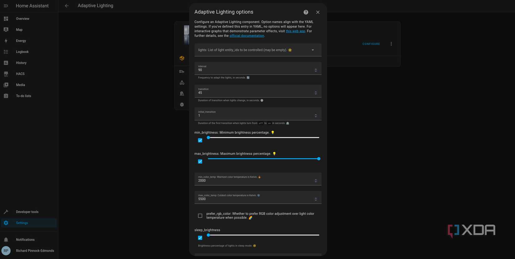 Home Assistant Adaptive Lighting