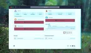 A screenshot of day-time view mode of the Homepage Dashboard