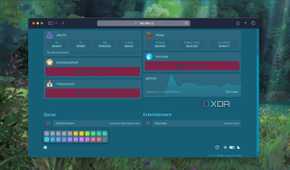A screenshot of Color Palette picker to adjust background in Homepage dashboard