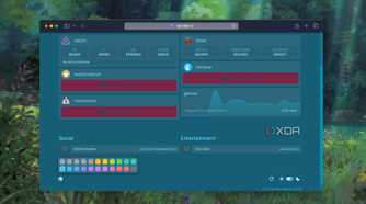 A screenshot of Color Palette picker to adjust background in Homepage dashboard