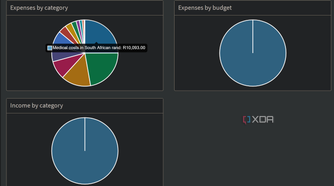 hovering over category pie chart in firefly iii