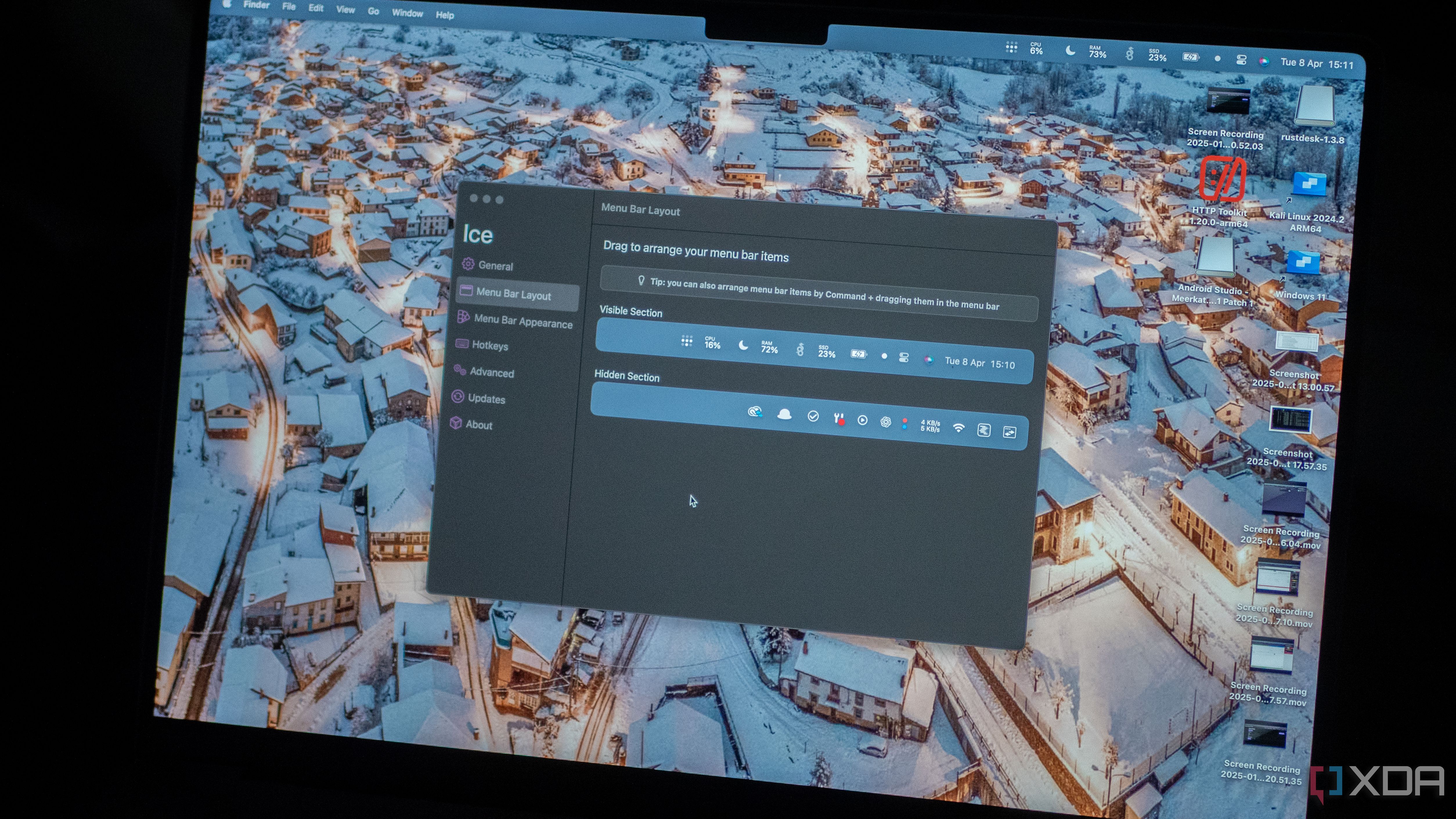 Ice running on macOS