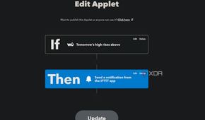 ifttt applet for weather notifications