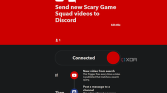ifttt applet for youtube search notifications