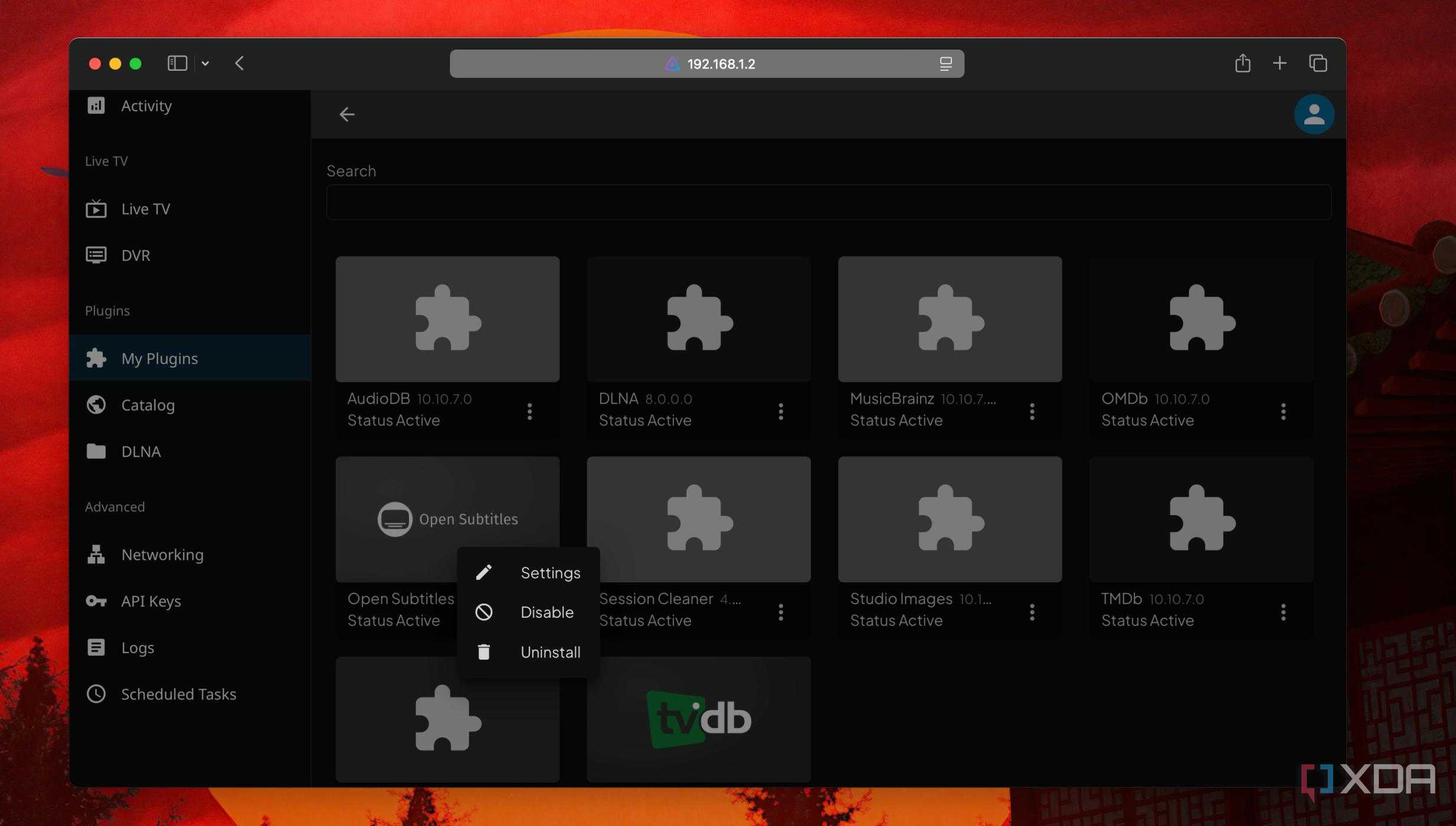 Installed plugin Collection in Jellyfin