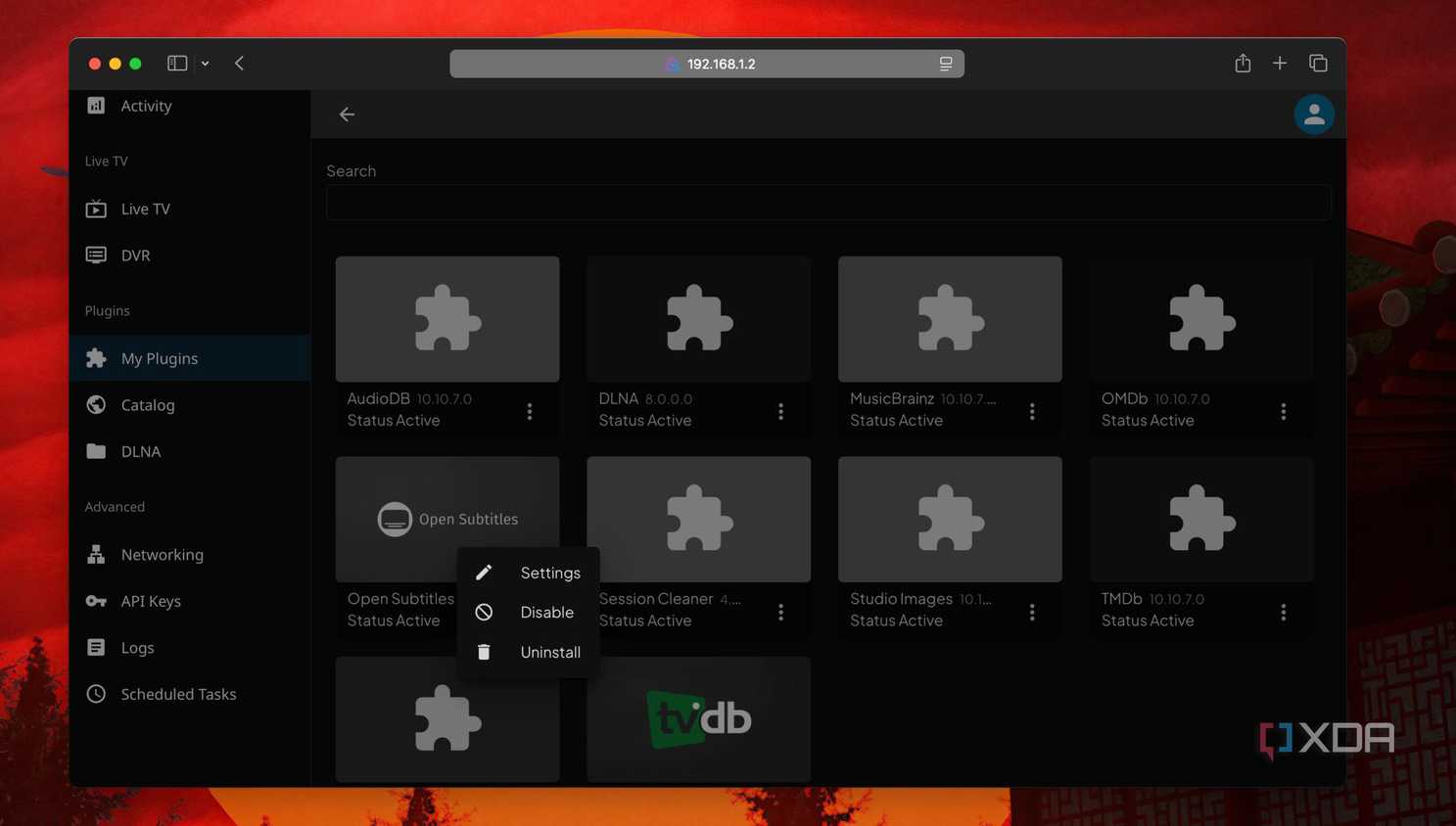 Installed plugin Collection in Jellyfin