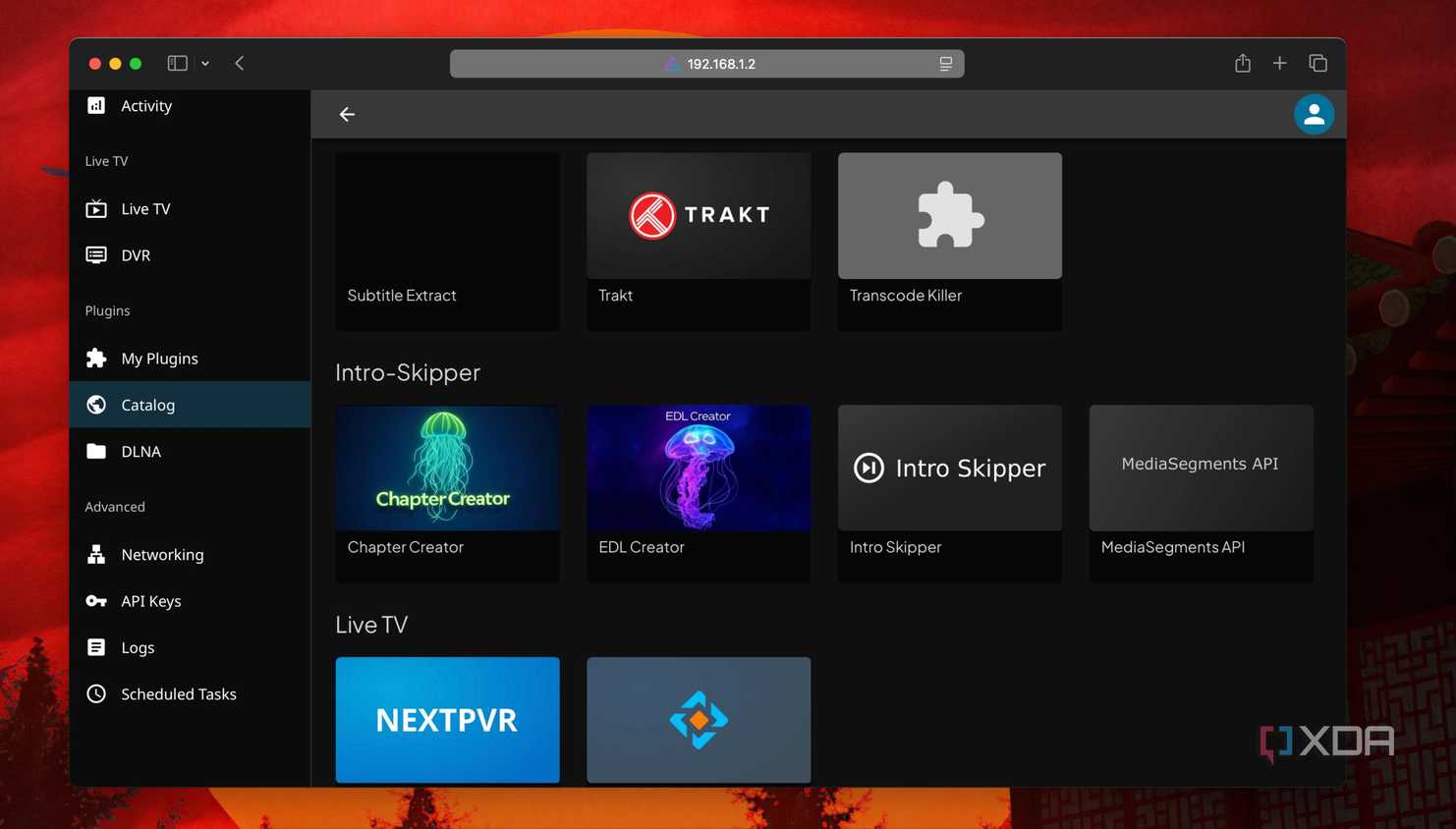 Catalog of Plugins available in Jellyfin