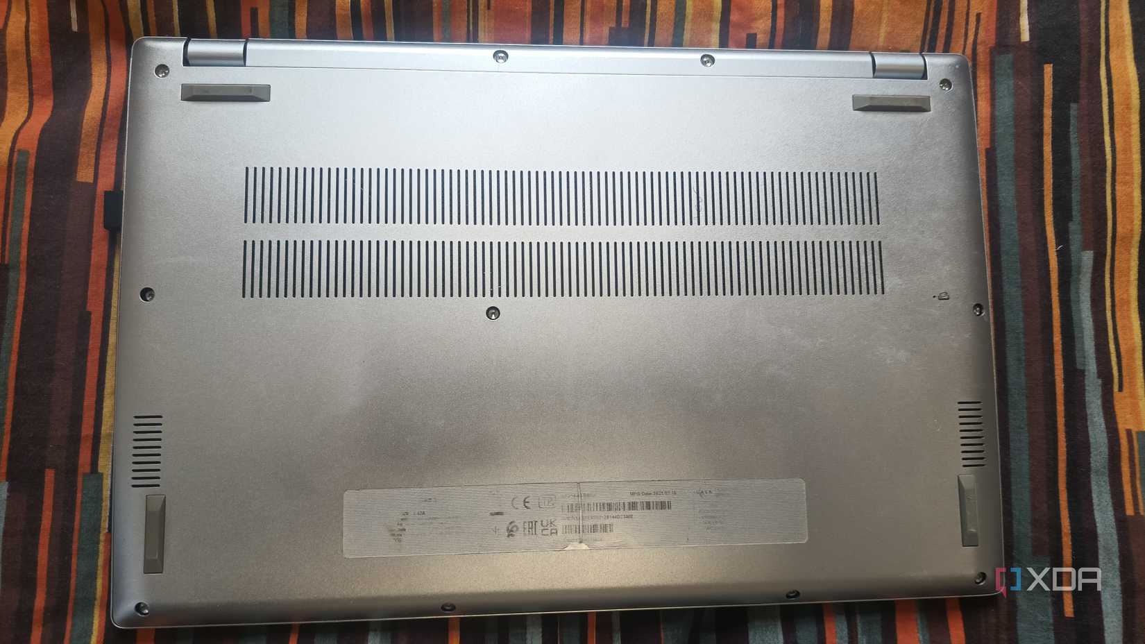 Image of the back of the laptop