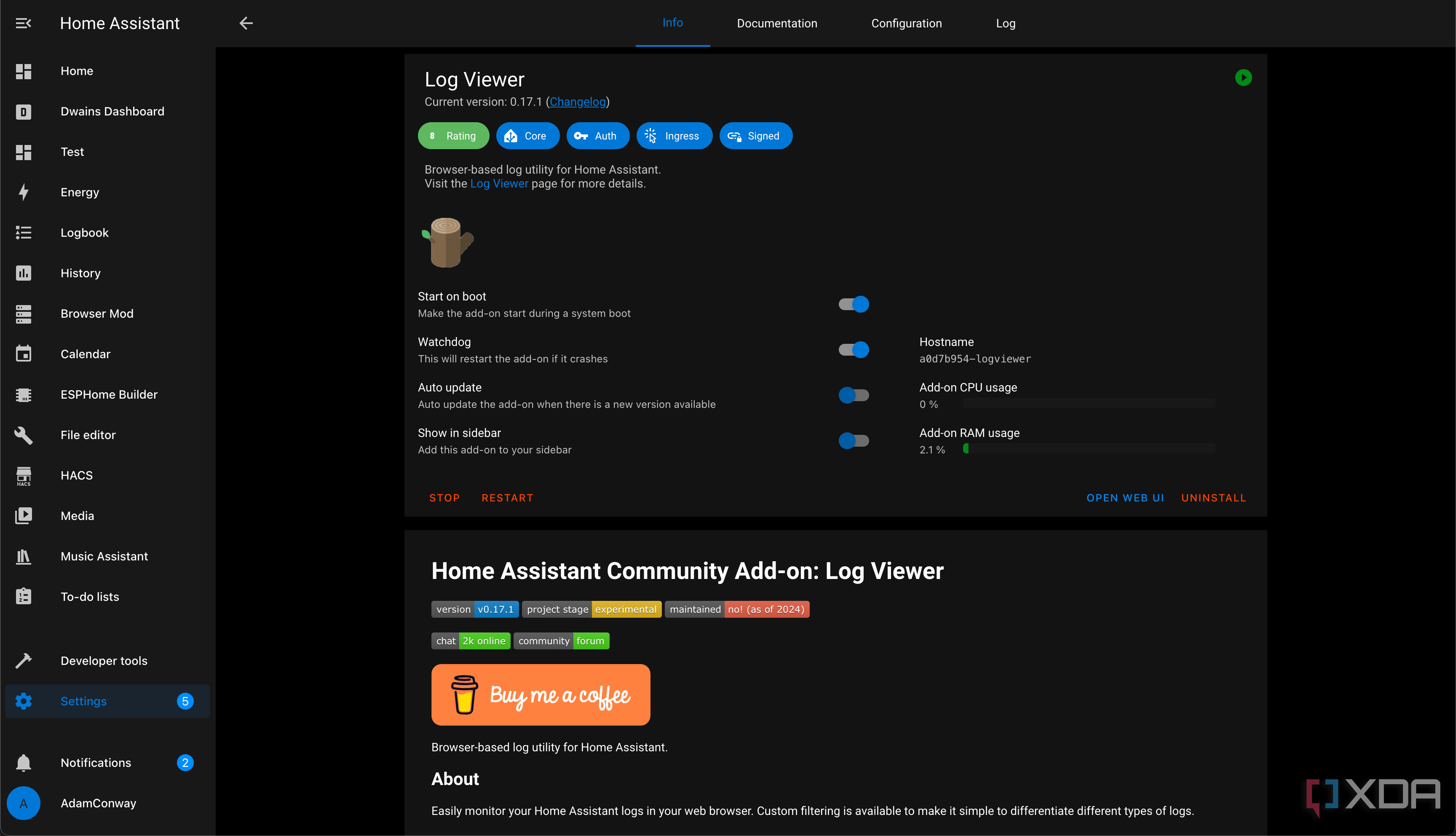 log-viewer-home-assistant-add-on