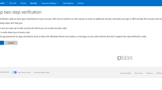 Microsoft 2 factor authentication