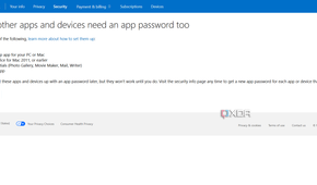 Microsoft account password authentication