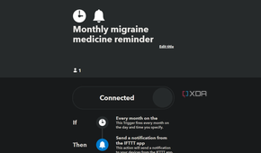 migraine medicine reminder applet