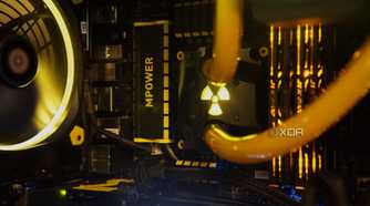 yellow and black themed pc build
