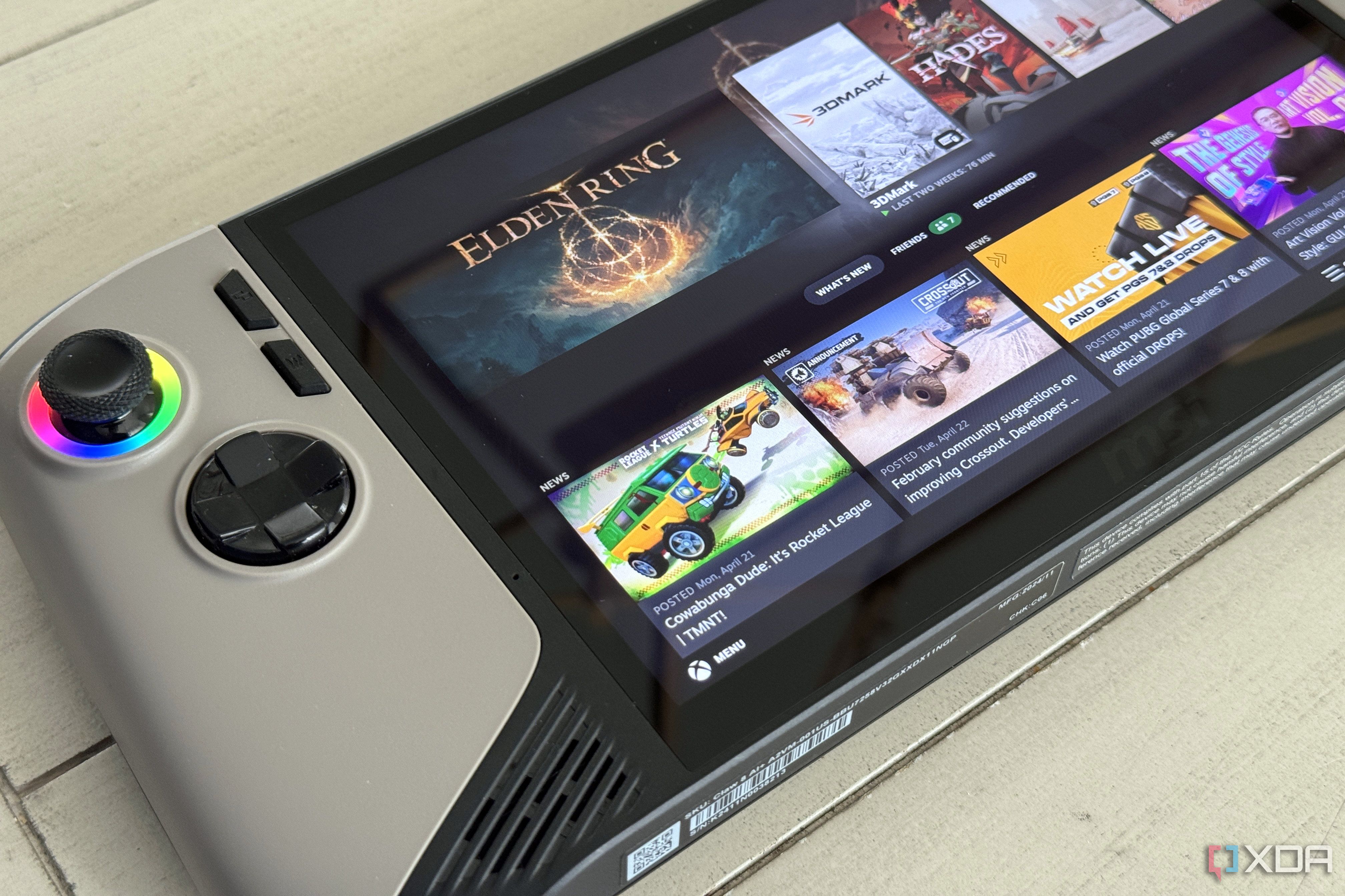 msi claw 8 ai plus with steam big picture mode on