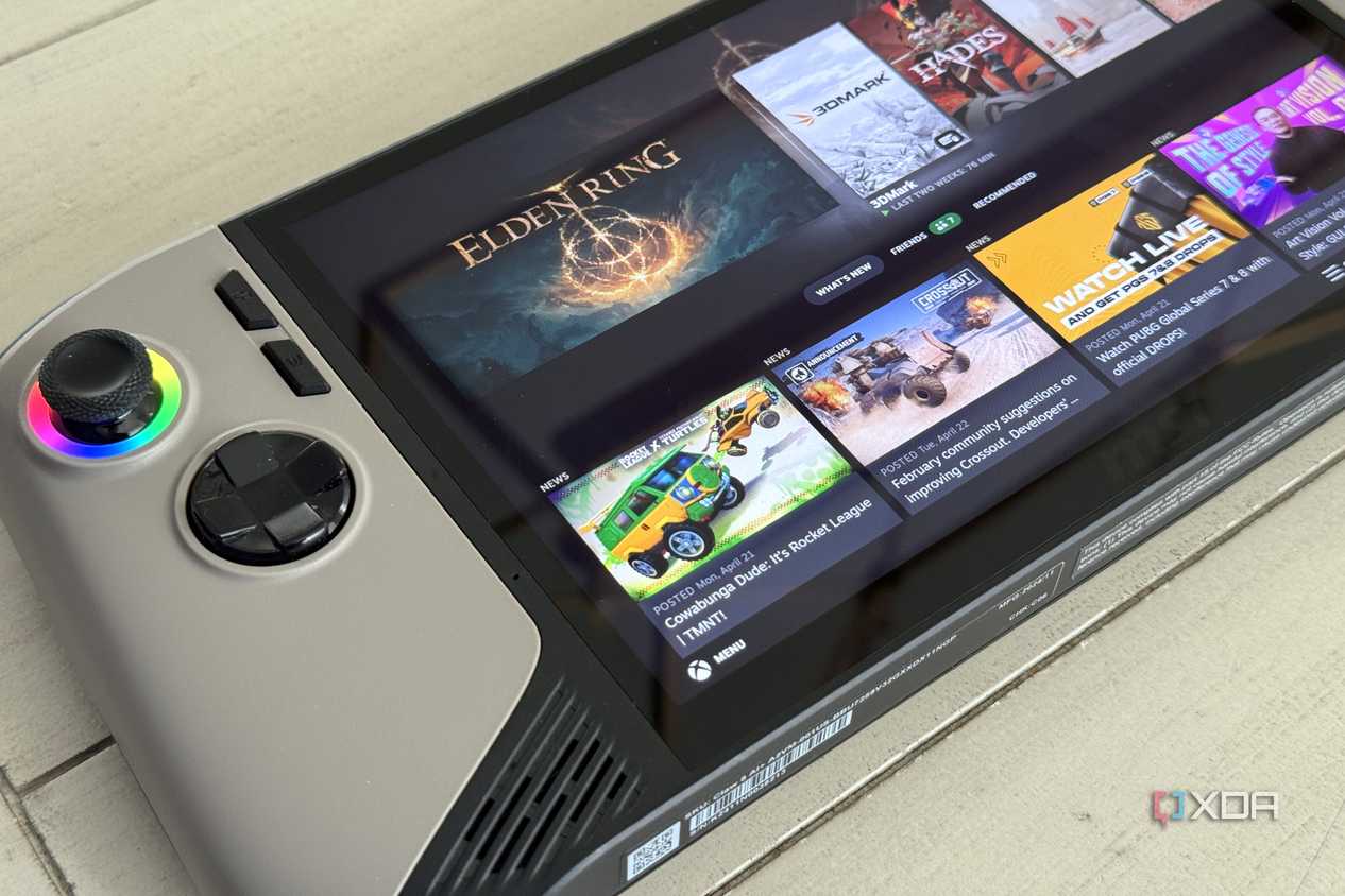 msi claw 8 ai plus with steam big picture mode on