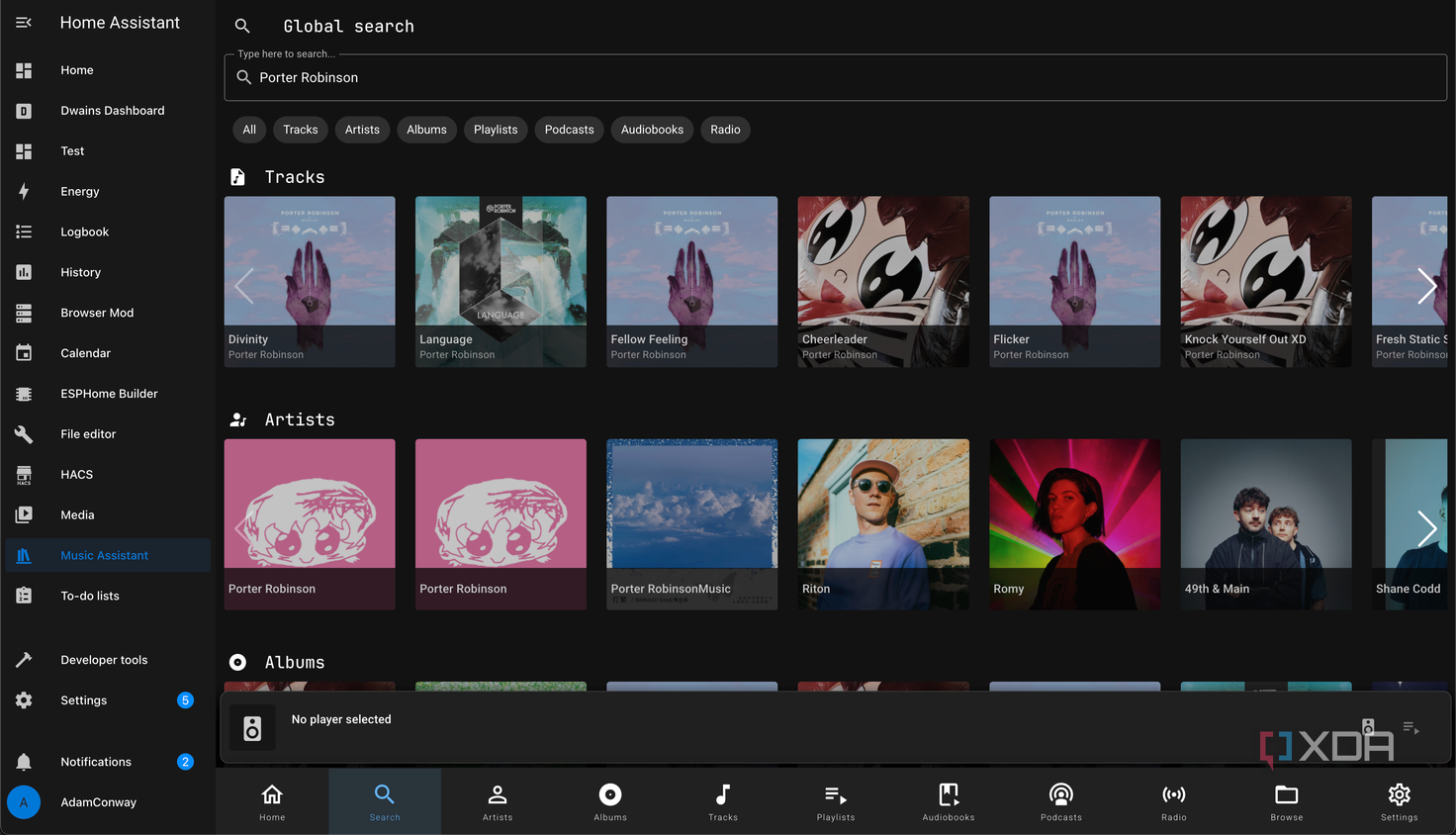 music assistant home assistant add-on