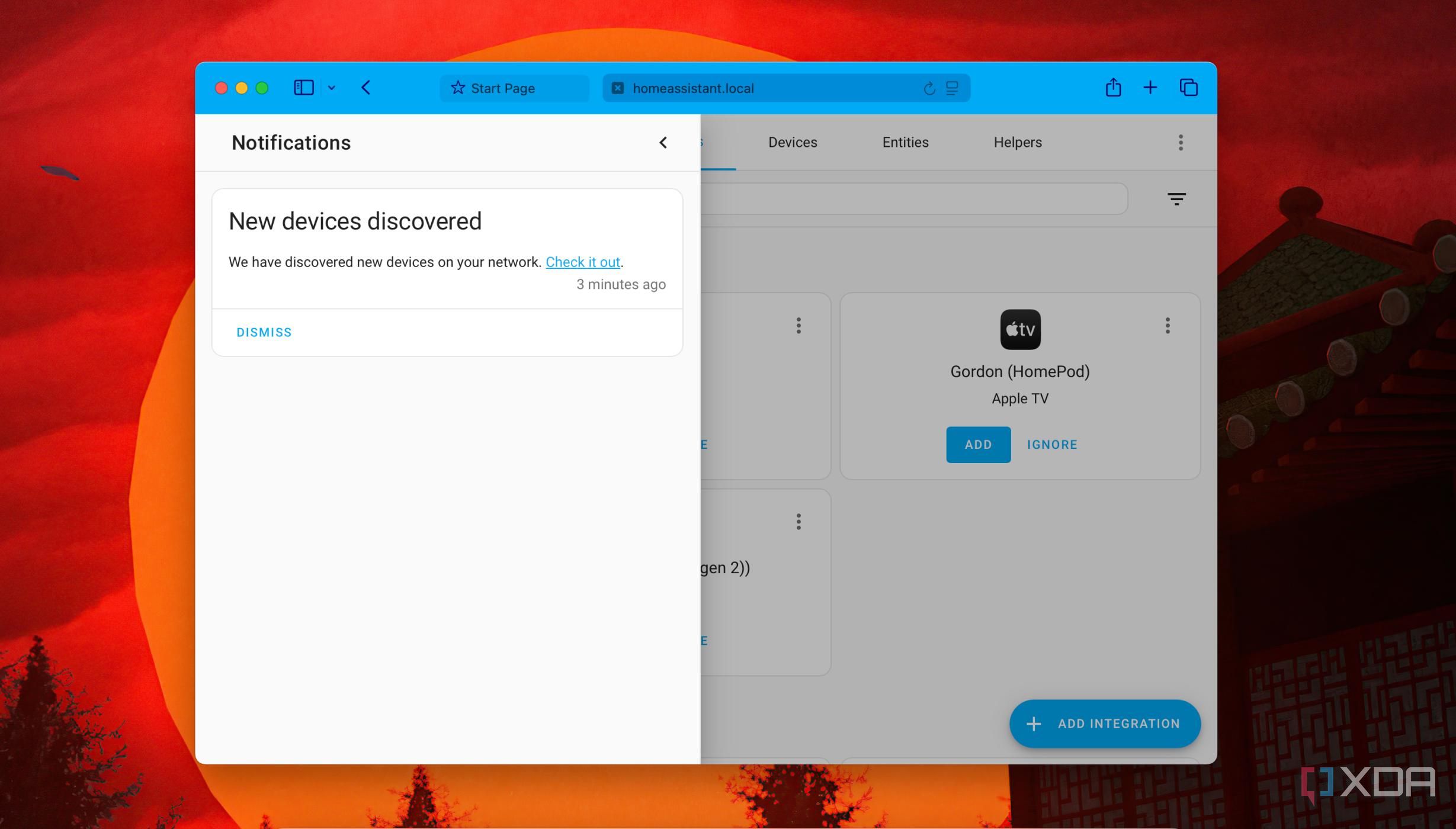 Notification when New Devices-are discovered in Home Assistant