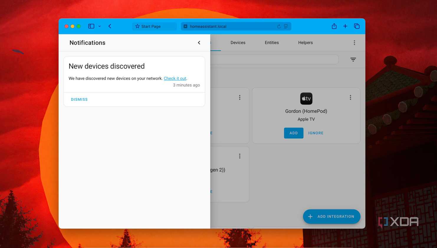 Notification when New Devices-are discovered in Home Assistant