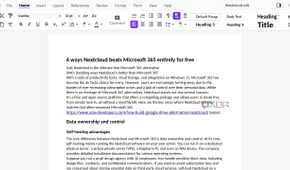 Nextcloud documents