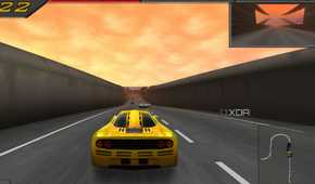 A screenshot from Need for Speed 2 SE, showing the game's mini-map while in the middle of a race.