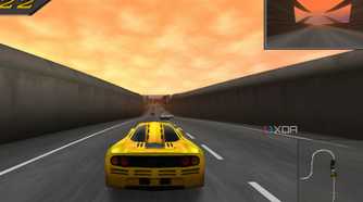 A screenshot from Need for Speed 2 SE, showing the game's mini-map while in the middle of a race.