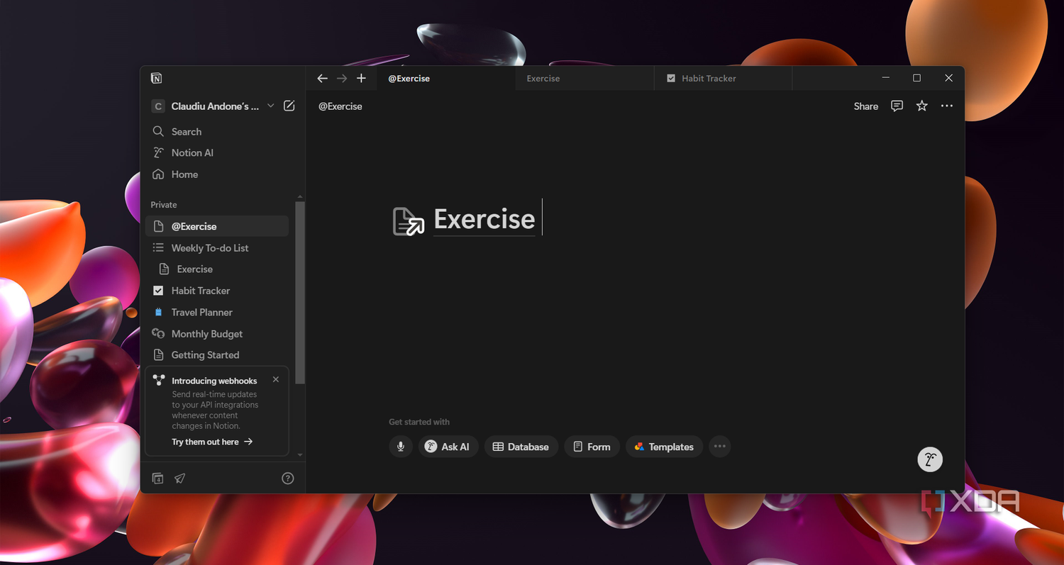 Backlinking a page in Notion