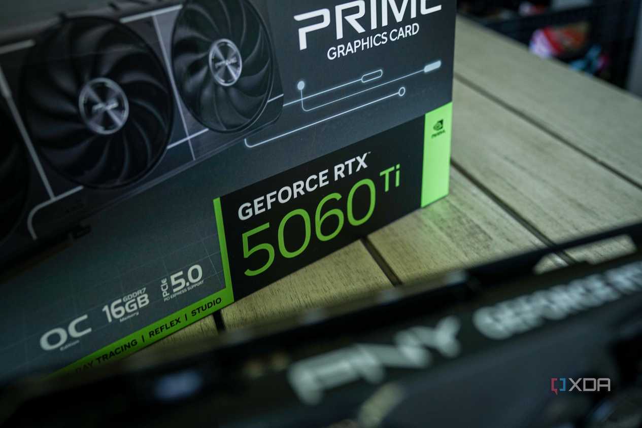 Box for Nvidia's RTX 5060 Ti.