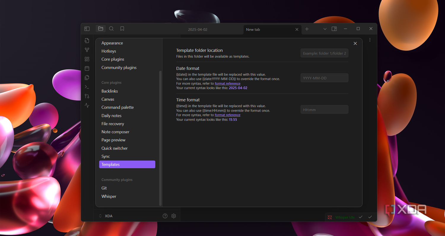 Obsidian-date-and-time-templates