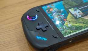 Close-up of the left hand controls on the OneXFly F1 Pro