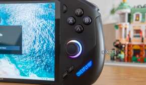 Close-up of the right hand controls on the OneXFly F1 Pro