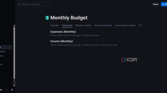 Screenshot of Outline interface