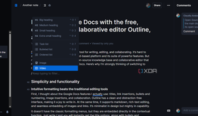 Outline using text formatting