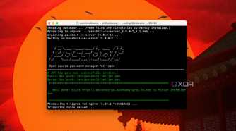 A screenshot of terminal showing Passbolt Installation success message