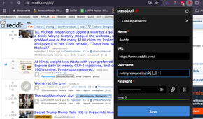 A screenshot of passbolt in action.