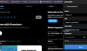 A screenshot of passbolt in action.