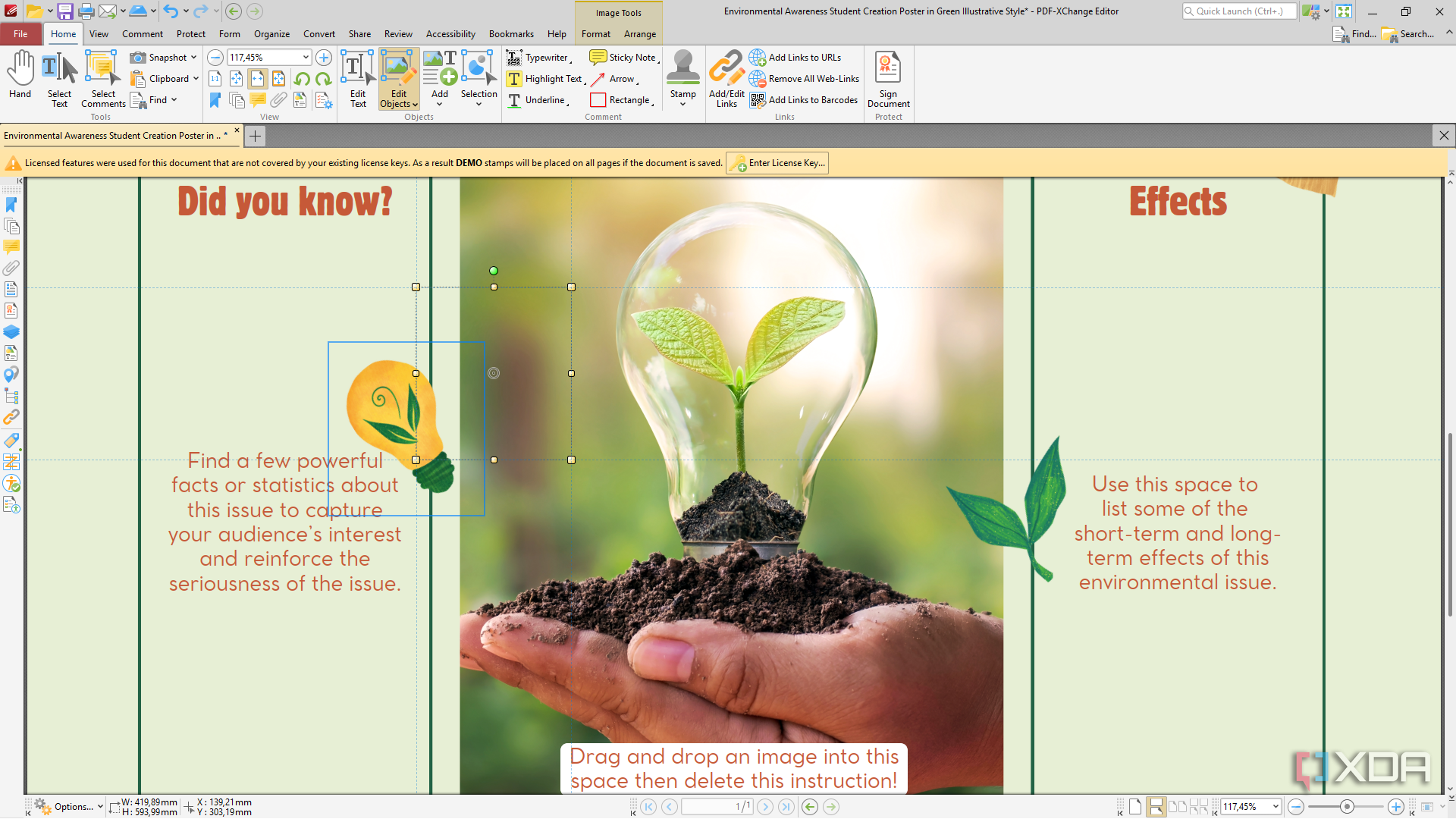 PDF-XChange Editor edit image
