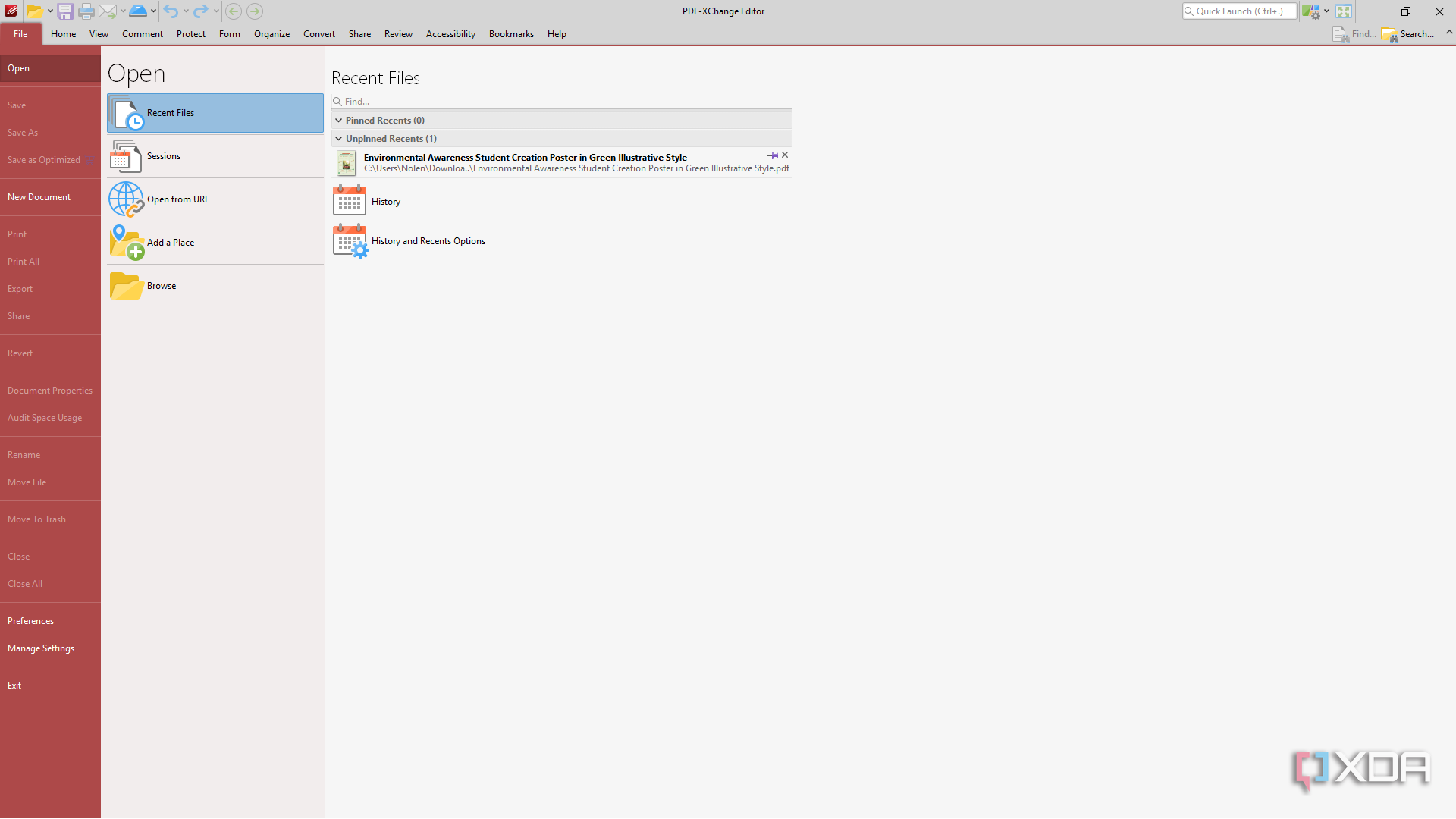 PDF-XChange Editor home page