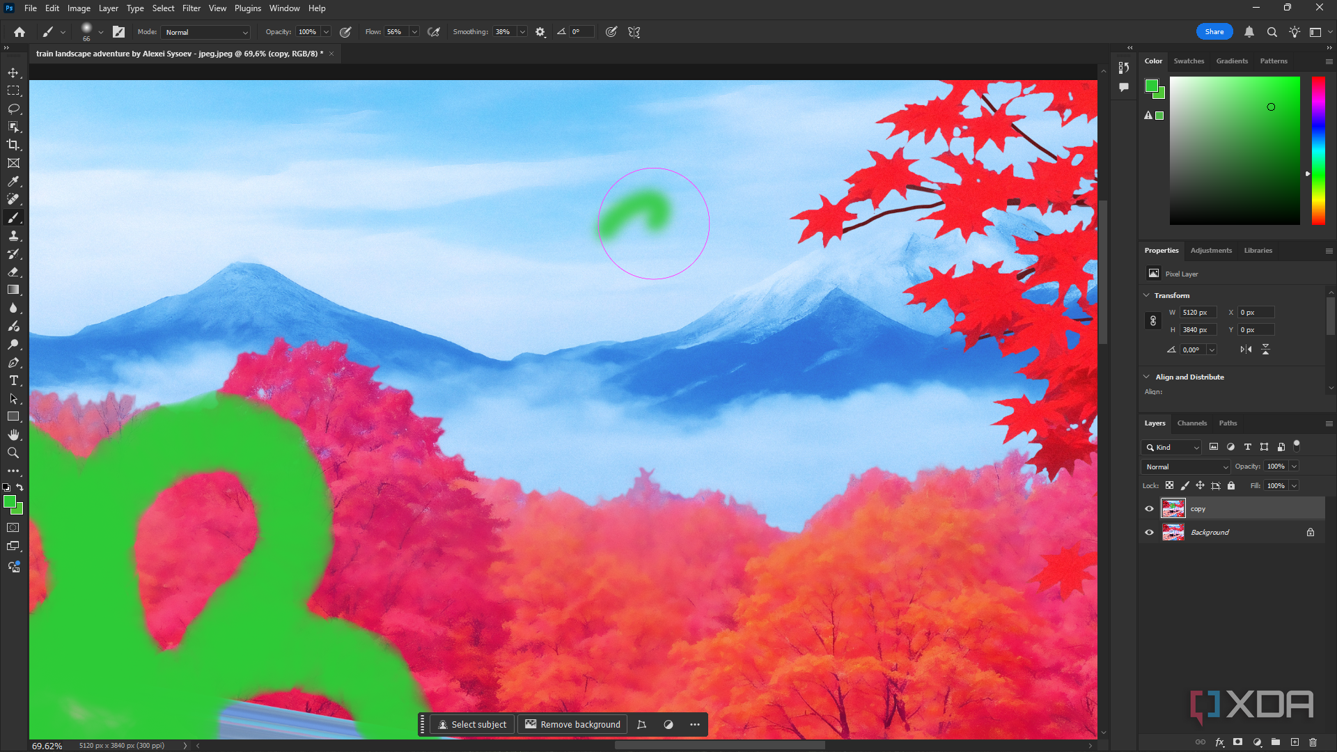 Photoshop Brush Smoothing lag