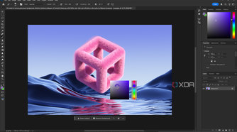 Photoshop color picker shortcut purple
