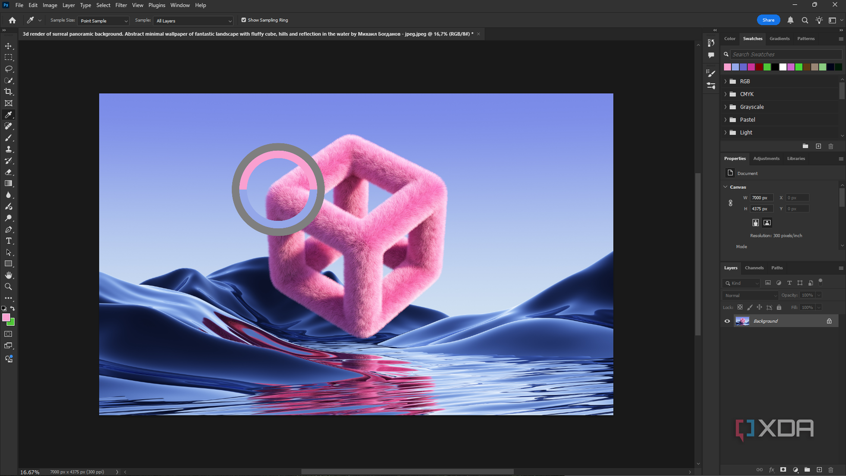 Photoshop eyedropper tool