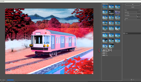 Photoshop filter gallery Fresco lag