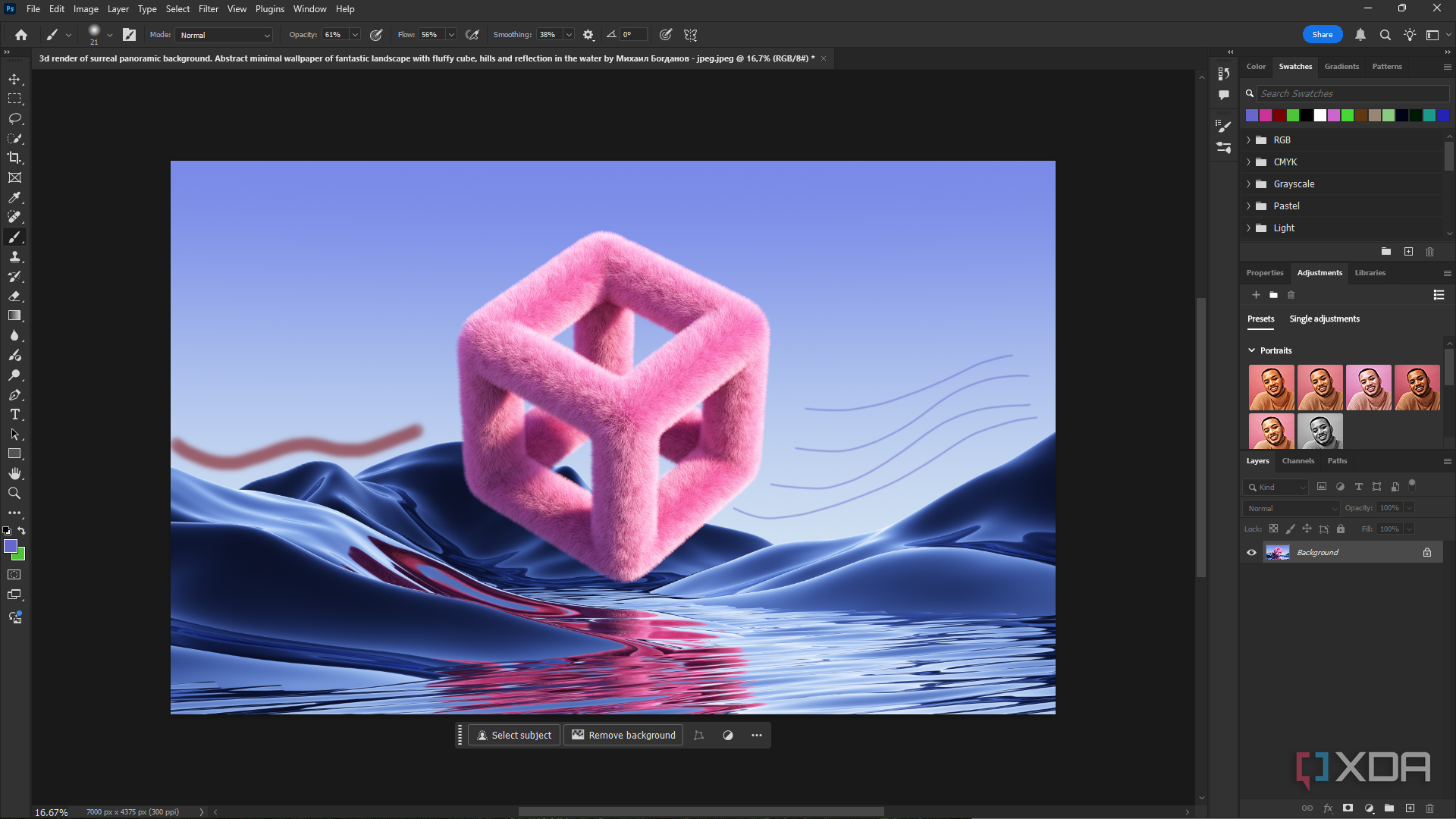 Photoshop use brush preset