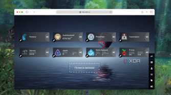 A screenshot of pinning apps on the Heimdall Dashboard
