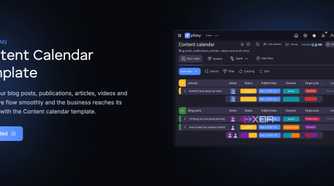 Plaky content calendar template