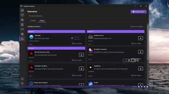 The extension page in Podman Desktop
