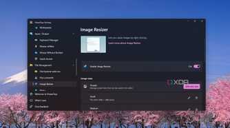 PowerToys Image Resizer enabled