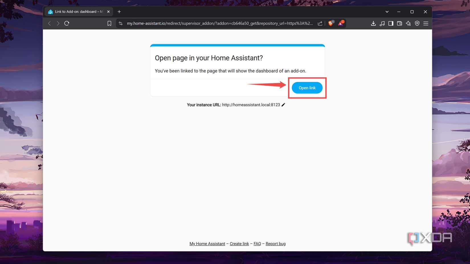 Opening the Get HACS page in HASS