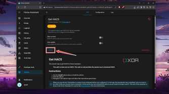 Starting the Get HACS add-on