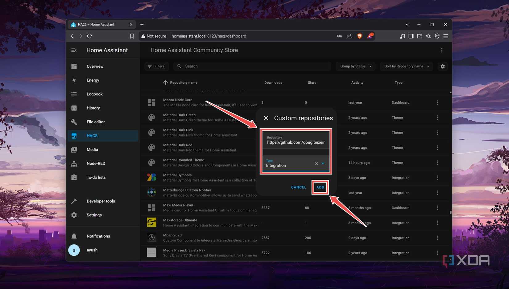 Adding the Proxmox VE Integration to HACS